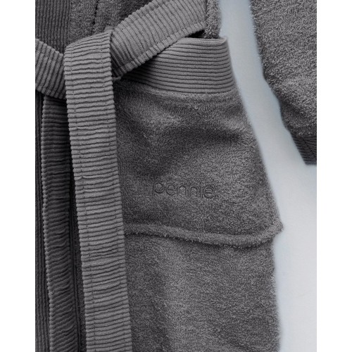 Βαμβακερό Πετσετέ Μονόχρωμο Μπουρνούζι με Κουκούλα Adore Small Ανθρακί Βαμβακερό Πετσετέ Μονόχρωμο Μπουρνούζι με Κουκούλα Adore Small Ανθρακί