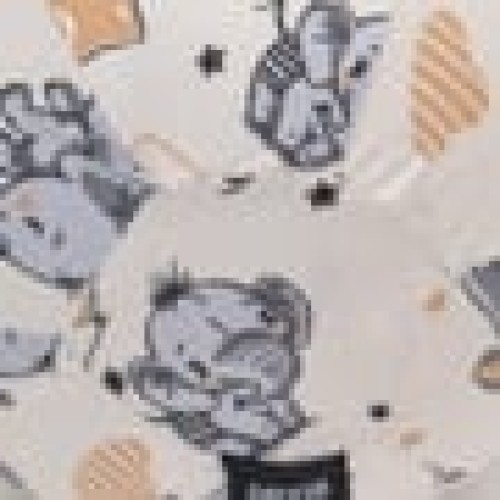 Βαμβακερή Θήκη Μπαλονόμπαλας Elephants & Balloons σε 4 Αποχρώσεις One Size (26cm) Μπεζ