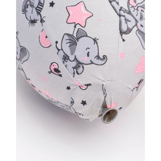 Βαμβακερή Θήκη Μπαλονόμπαλας Elephants & Balloons σε 4 Αποχρώσεις One Size (26cm) Γκρι