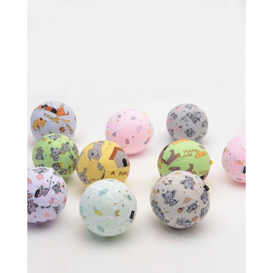 Βαμβακερή Θήκη Μπαλονόμπαλας Elephants & Balloons σε 4 Αποχρώσεις One Size (26cm) Γκρι