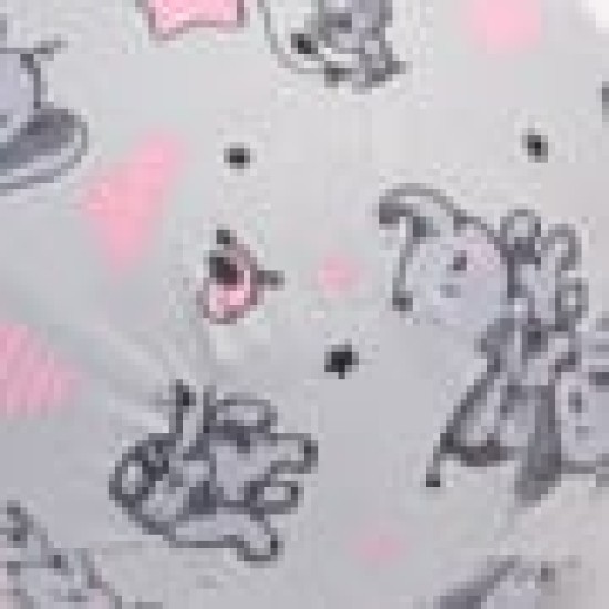 Βαμβακερή Θήκη Μπαλονόμπαλας Elephants & Balloons σε 4 Αποχρώσεις One Size (26cm) Γκρι