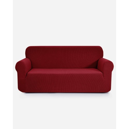 Ελαστικό Κάλυμμα Καναπέ Ίσια Πλάτη Charly σε 6 Αποχρώσεις Διθέσιος (115-120x120cm) Μπορντώ
