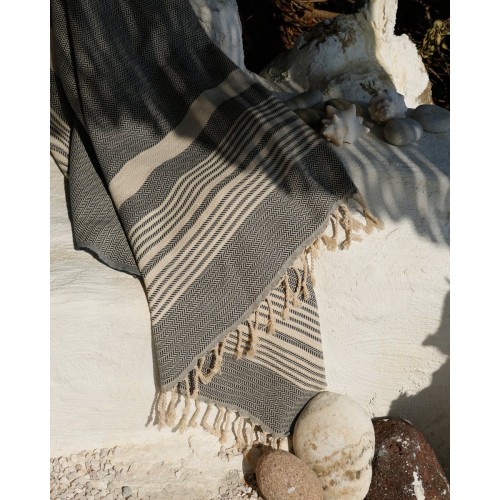 Βαμβακερή Chevron Πετσέτα Παρεό με Κρόσσια Elis 90x160cm Παρεό | 90x160cm Βαμβακερή Chevron Πετσέτα Παρεό με Κρόσσια Elis 90x160cm Παρεό | 90x160cm