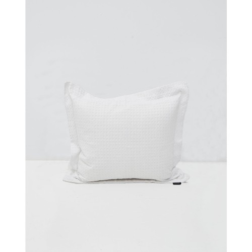 3D Βαμβακερή Πικέ Oxford Μαξιλαροθήκη Videl σε 8 Αποχρώσεις 45x45 5cm Άσπρο