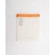 Υφαντή Θήκη Σαπουνιού με Πορτοκαλί Ρέλι Sponge 8.5x10cm One Size (8.5x10cm) Εκρού