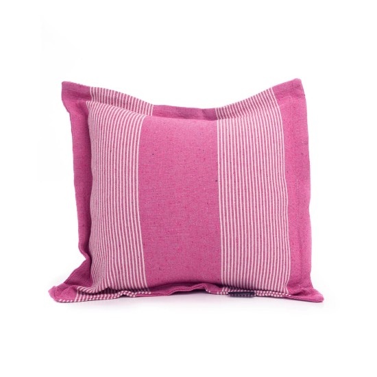 Βαμβακερή Oxford Μαξιλαροθήκη Καναπέ Δαπέδου Achilles 60x60 3cm Φούξια
