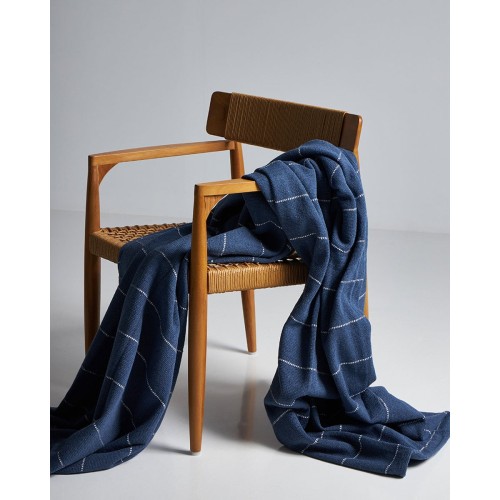 Βαμβακερό Blue Jean Ριχτάρι Cedric Πολυθρόνα (180x180cm) Blue Jean