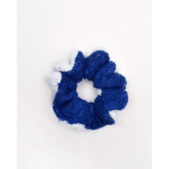 Scrunchie Πετσετέ Λαστιχάκι Μαλλιών Saint Martin σε 3 Αποχρώσεις Μπλε