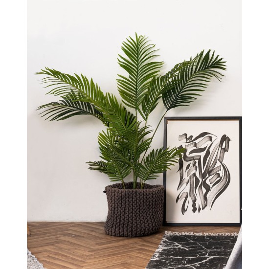 Ανθρακί Πλεκτό Καλάθι Remi 30x30x30cm 30x30cm Ανθρακί Ανθρακί Πλεκτό Καλάθι Remi 30x30x30cm 30x30cm Ανθρακί
