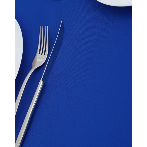 Μονόχρωμο Τραπεζομάντηλο Monaco σε 14 Αποχρώσεις. 4 ατόμων (140x140cm) Μπλε Royal