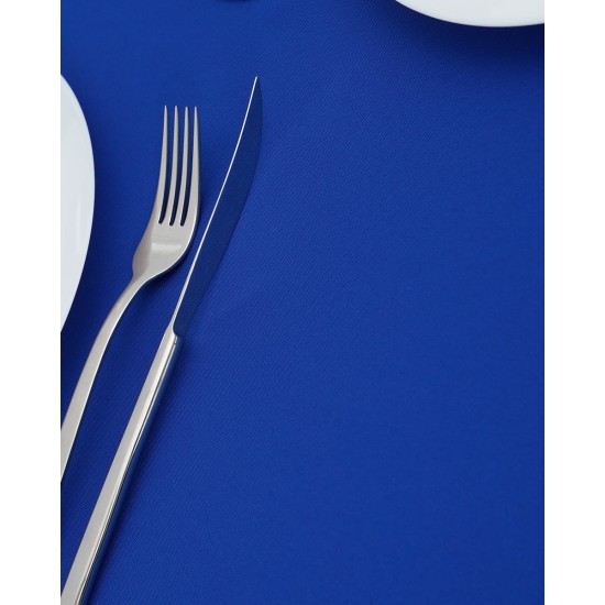 Μονόχρωμο Τραπεζομάντηλο Monaco σε 14 Αποχρώσεις. 4 ατόμων (140x140cm) Μπλε Royal
