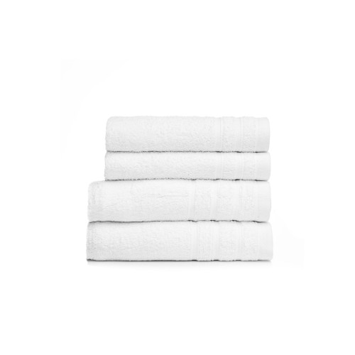 Βαμβακερή Λευκή Ξενοδοχειακή Πετσέτα Charm 500gsm Χειρός | 30x45cm Άσπρο