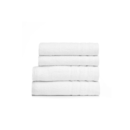 Βαμβακερή Λευκή Ξενοδοχειακή Πετσέτα Charm 500gsm Προσώπου | 50x90cm Άσπρο