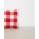 Διακοσμητική θήκη Cabanna με μεγάλο καρώ σχέδιο 35x35cm Κόκκινο