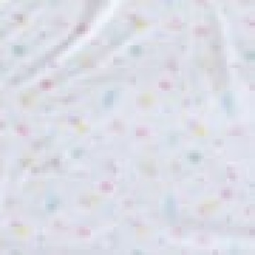 Βρεφική Βαμβακερή Κουβέρτα Λίκνου με Μπαλόνια & Λουλούδια Baby Hug 90x70cm Λίκνου (90x70cm) Άσπρο