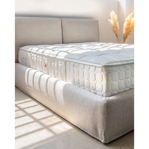 Υπέρδιπλο Κρεβάτι με Κεφαλάρι Elegance 160x200cm Υπέρδιπλη Μπεζ