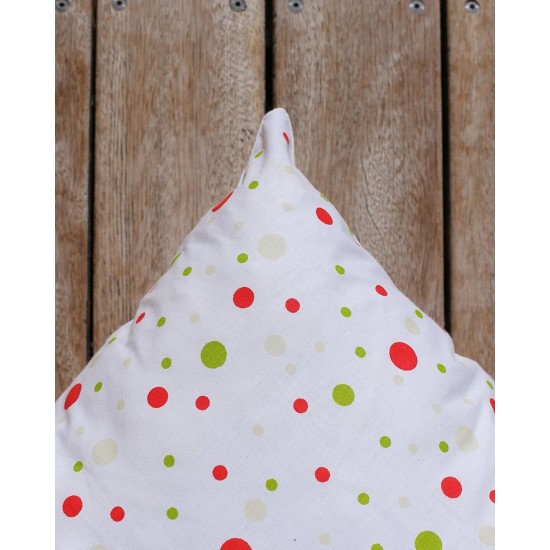 Διακοσμητική Πουά Μαξιλαροθήκη Poua 45x50cm Άσπρο