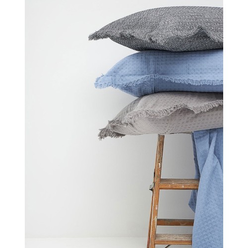 Βαμβακερή Πικέ Μαξιλαροθήκη με Κρόσσια Carlos σε 7 Αποχρώσεις 50x70cm 50x70cm Ανθρακί Βαμβακερή Πικέ Μαξιλαροθήκη με Κρόσσια Carlos σε 7 Αποχρώσεις 50x70cm 50x70cm Ανθρακί