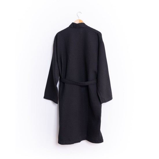 Βαμβακερό Πικέ Μπουρνούζι Osaka Large | XLarge Μαύρο