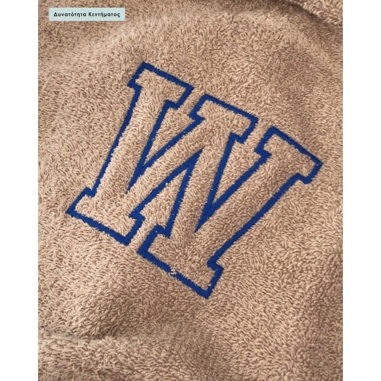 Αντιχλωριακή Βαμβακερή Πετσέτα Πισίνας Blur 480gsm 75x180cm  Λουτρού | 75x180cm Μπεζ