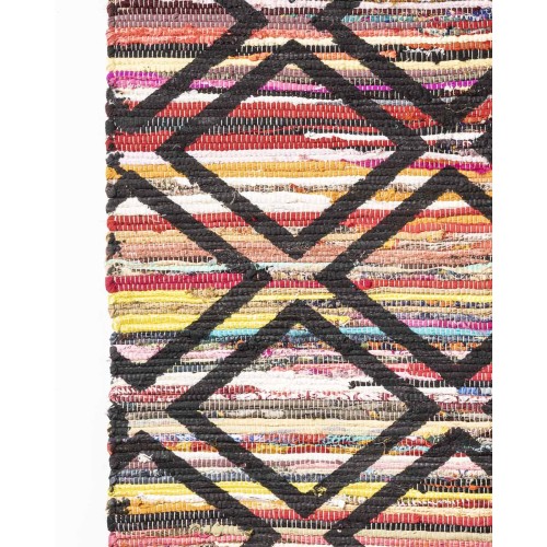 Folklore Βαμβακερό Χαλί Κουρελού Ψηφιακή Εκτύπωση Kerala 90x150cm 90x150cm Multi