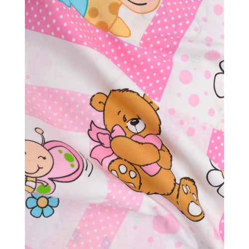 Βαμβακερό Βρεφικό Σεντόνι Λίκνου με Λάστιχο Cute Girl 60x90 15cm Λίκνου (60x90 15cm) Ροζ Βαμβακερό Βρεφικό Σεντόνι Λίκνου με Λάστιχο Cute Girl 60x90 15cm Λίκνου (60x90 15cm) Ροζ