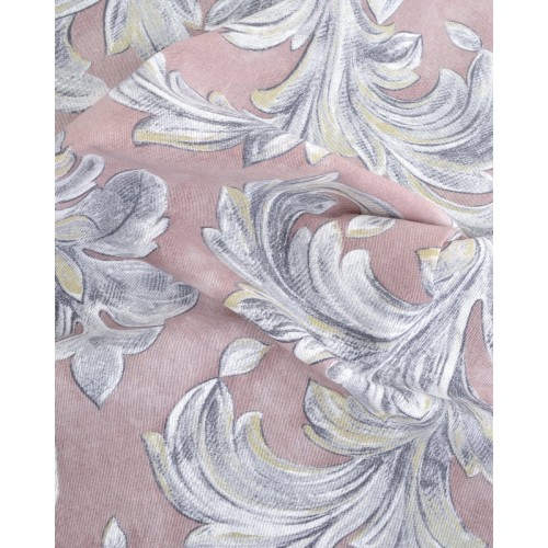 Ύφασμα Φ280cm Σχέδιο Φύλλα Prato σε 2 Αποχρώσεις.  Σομόν