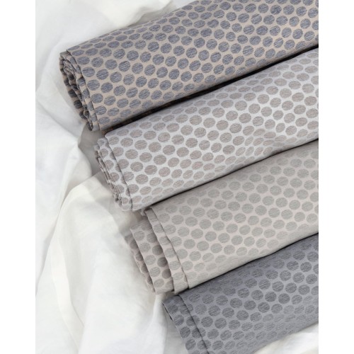 Ζακάρ Ύφασμα Φ280cm Πουά Perugia σε 4 Αποχρώσεις.  Blue Jean