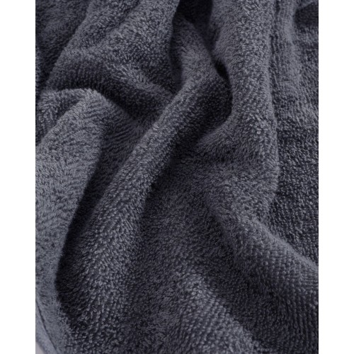 Μονόχρωμο Πετσετέ  Ύφασμα Φ160cm Bulle σε 5 Αποχρώσεις Ανθρακί