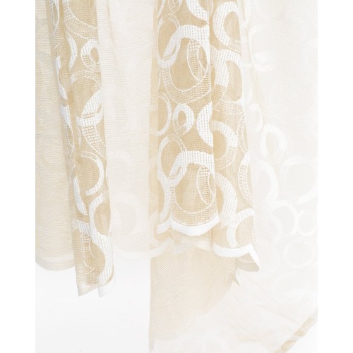 Ύφασμα Δαντέλα με Σχέδιο Κρίκους Φ270cm Brussels Μπεζ Ύφασμα Δαντέλα με Σχέδιο Κρίκους Φ270cm Brussels Μπεζ