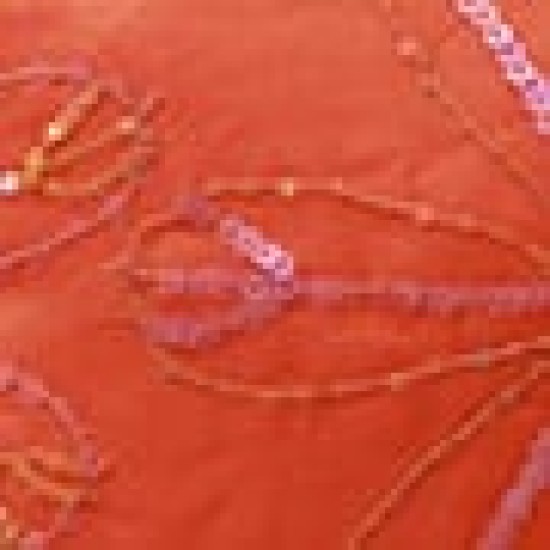 Διακοσμητική μαξιλαροθήκη Jaipur με κεντημένες πούλιες Πορτοκαλί Διακοσμητική μαξιλαροθήκη Jaipur με κεντημένες πούλιες Πορτοκαλί