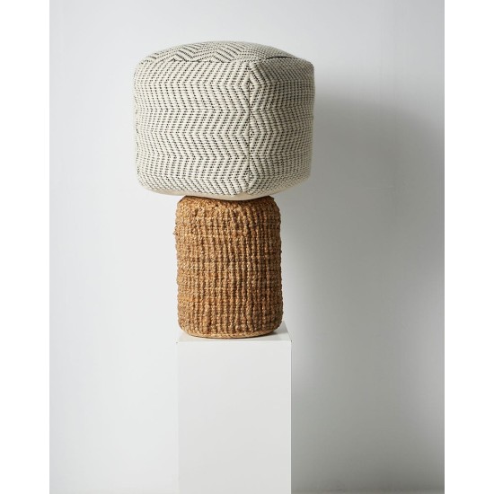 Οικολογικό Boho Πλεκτό Πουφ Γιούτα Modesty 30x30x40cm 30x30cm Μπεζ Οικολογικό Boho Πλεκτό Πουφ Γιούτα Modesty 30x30x40cm 30x30cm Μπεζ