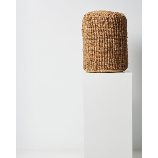 Οικολογικό Boho Πλεκτό Πουφ Γιούτα Modesty 30x30x40cm 30x30cm Μπεζ Οικολογικό Boho Πλεκτό Πουφ Γιούτα Modesty 30x30x40cm 30x30cm Μπεζ