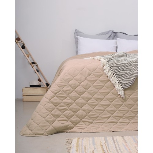 Κουβερλί Noble Υπέρδιπλη (220x240cm) Μπεζ