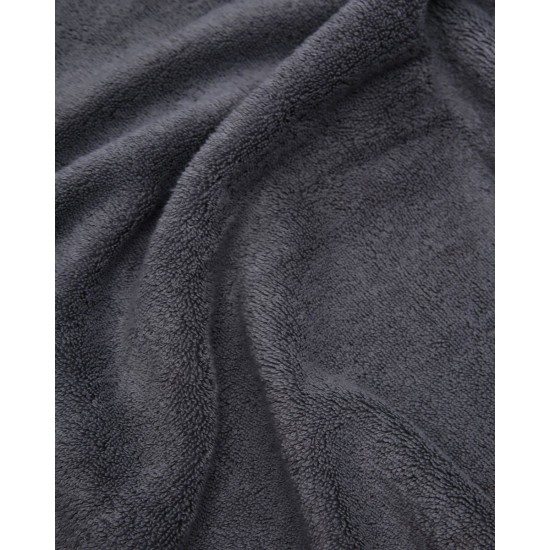 Βαμβακερή Πετσέτα με Φαρδιά Πικέ Φάσα Capital 700gsm Λουτρού | 90x170cm Γκρι Σκούρο Βαμβακερή Πετσέτα με Φαρδιά Πικέ Φάσα Capital 700gsm Λουτρού | 90x170cm Γκρι Σκούρο