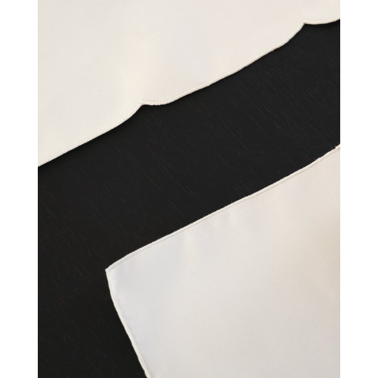 Σετ 4 τεμ Πετσέτες Φαγητού Κέντημα Λευκή Μαργαρίτα Bo Maison 40x40cm Εκρού