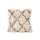 Μάλλινη Boho Διακοσμητική Μαξιλαροθήκη Σχέδιο Τετράγωνα Ravi 45x45cm 45x45cm Εκρού