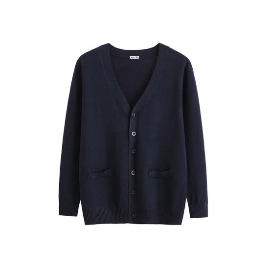 Πλεκτή Ζακέτα με Μακρύ Μανίκι Cosy X Small Μπλε Σκούρο Πλεκτή Ζακέτα με Μακρύ Μανίκι Cosy X Small Μπλε Σκούρο