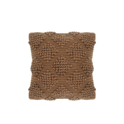 Boho 3d Ανάγλυφη Διακοσμητική Μαξιλαροθήκη Soragia σε 5 Αποχρώσεις 45x45cm 45x45cm Καφέ