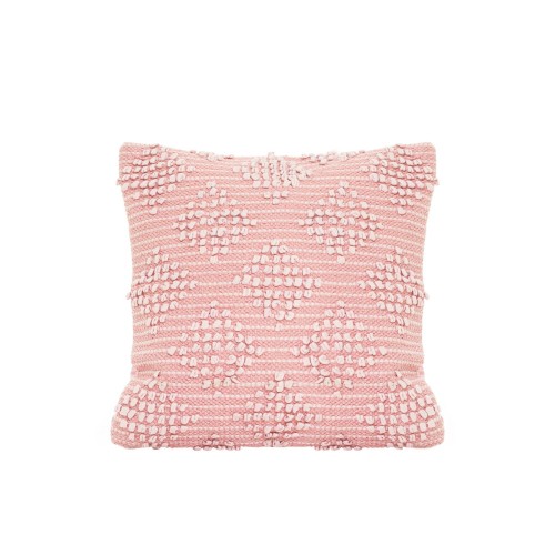 Boho 3d Ανάγλυφη Διακοσμητική Μαξιλαροθήκη Soragia σε 5 Αποχρώσεις 45x45cm 45x45cm Πούδρα