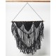 Boho Διακοσμητικό Τοίχου Βαμβακερό Macrame Rohan σε 2 Αποχρώσεις 80x80cm Μαύρο Boho Διακοσμητικό Τοίχου Βαμβακερό Macrame Rohan σε 2 Αποχρώσεις 80x80cm Μαύρο