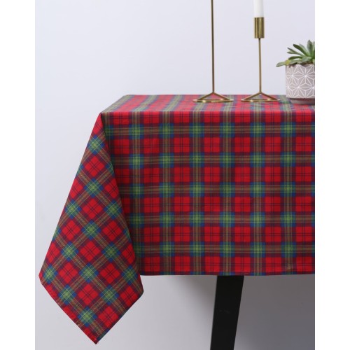 Τραπεζομάντηλο Scot με καρώ σχέδιο 6 ατόμων (140x180cm) Κόκκινο Τραπεζομάντηλο Scot με καρώ σχέδιο 6 ατόμων (140x180cm) Κόκκινο