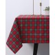 Τραπεζομάντηλο Scot με καρώ σχέδιο 6 ατόμων (140x180cm) Κόκκινο