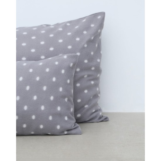 Fleece Γκρι Πουά Μαξιλαροθήκη Firenze σε 2 Διαστάσεις 50x50cm Γκρι Fleece Γκρι Πουά Μαξιλαροθήκη Firenze σε 2 Διαστάσεις 50x50cm Γκρι