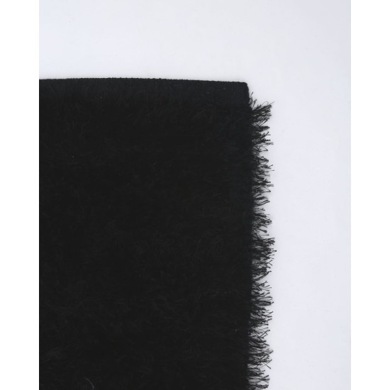 Σετ Κρεβατοκάμαρας 3 Τεμαχίων Shaggy Χαλί 4 Εποχών Aryama σε 7 Αποχρώσεις Σετ Μαύρο