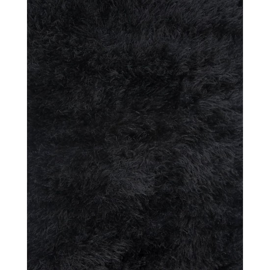 Σετ Κρεβατοκάμαρας 3 Τεμαχίων Shaggy Χαλί 4 Εποχών Aryama σε 7 Αποχρώσεις Σετ Μαύρο