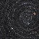 Ψάθα Μαύρο Πλεκτό Οικολογικό Στρογγυλό Χαλί Γιούτας Dark Διάμετρος 200cm Μαύρο