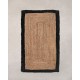 Πλεκτό Χαλάκι Γιούτα με Φάσα Norah 65x135cm Μαύρο Πλεκτό Χαλάκι Γιούτα με Φάσα Norah 65x135cm Μαύρο