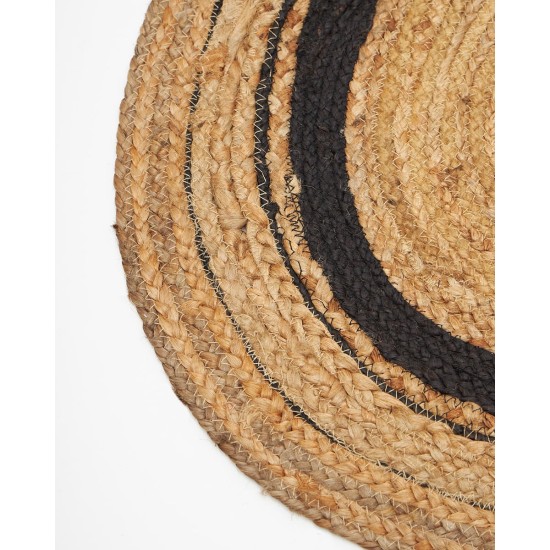 Ψάθα Πλεκτό Οικολογικό Οβάλ Χαλί Γιούτας με Μαύρη Φάσα Siniora 170x240cm Μπεζ Ψάθα Πλεκτό Οικολογικό Οβάλ Χαλί Γιούτας με Μαύρη Φάσα Siniora 170x240cm Μπεζ