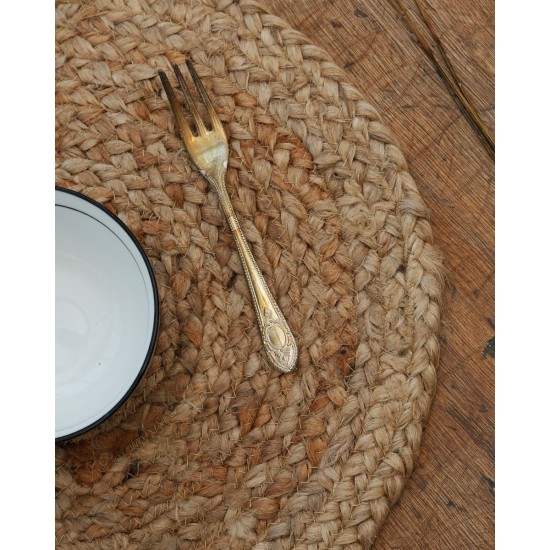 Σουπλά από Γιούτα Trecase σε Δυο Διαστάσεις 40x40cm Μπεζ Σουπλά από Γιούτα Trecase σε Δυο Διαστάσεις 40x40cm Μπεζ
